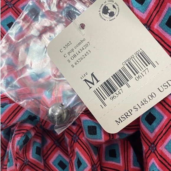 FREE PEOPLE S It Takes Two Lng Sleeve Geometric Belted Open Back Mini Dress Pink - Picture 14 of 14